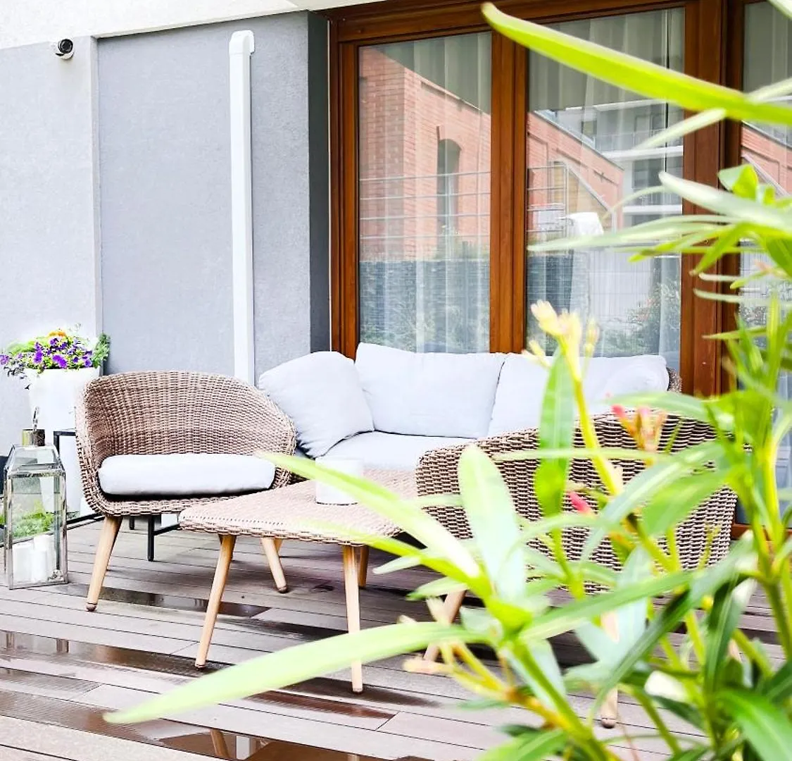 Classy 2-Room Apartment With Private Garden And Air Conditioning- Old Town Krakow Poland